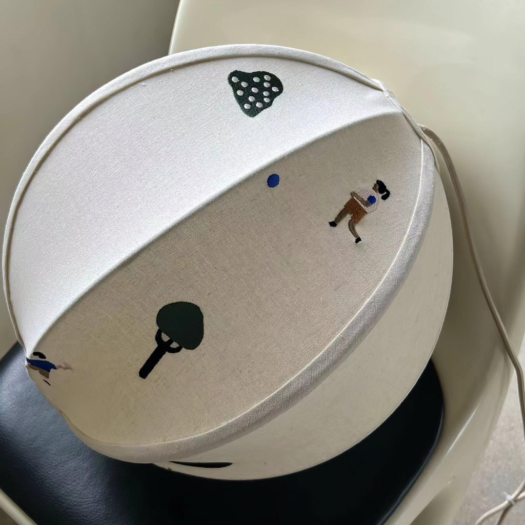 Embroidered Pendant Light