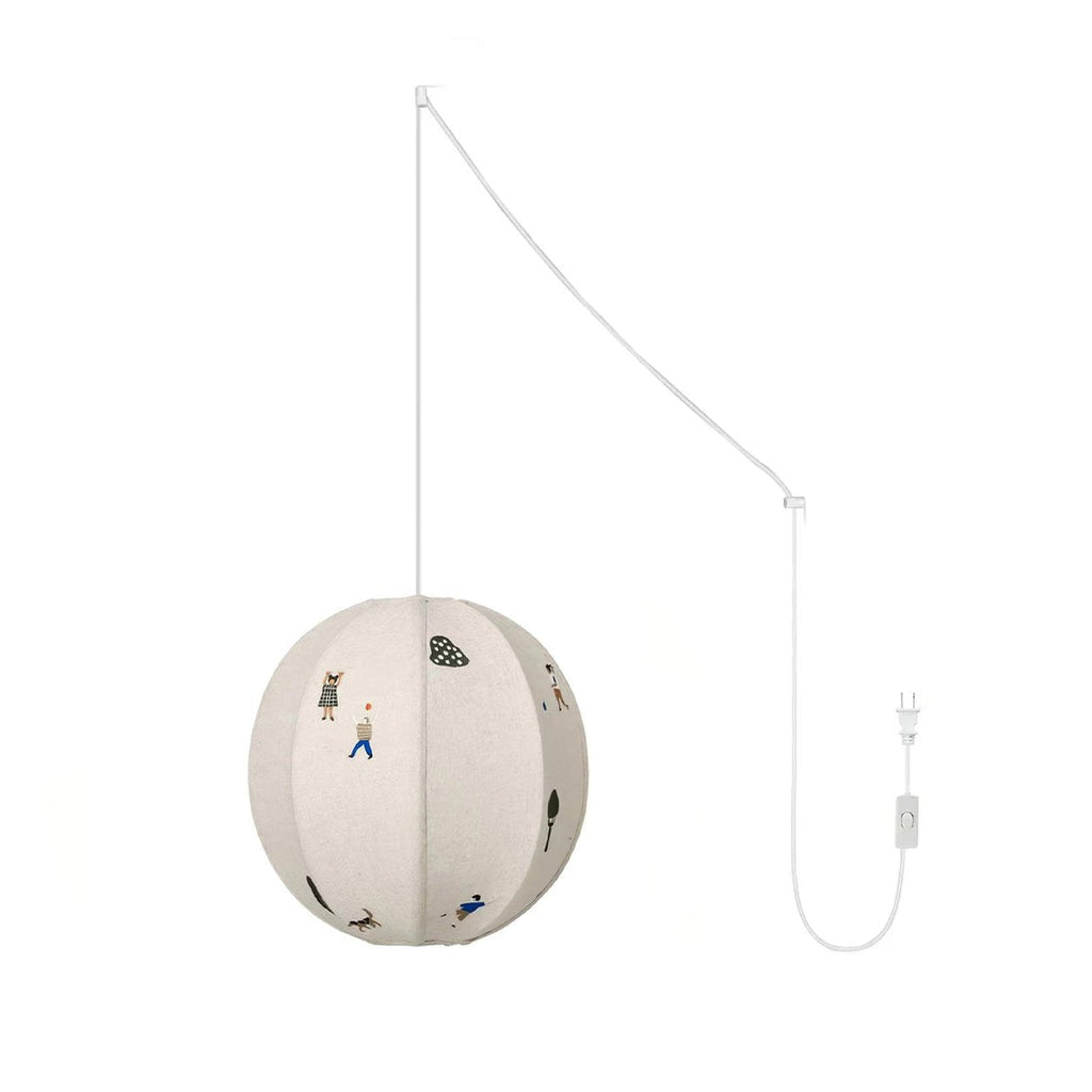 Embroidered Pendant Light