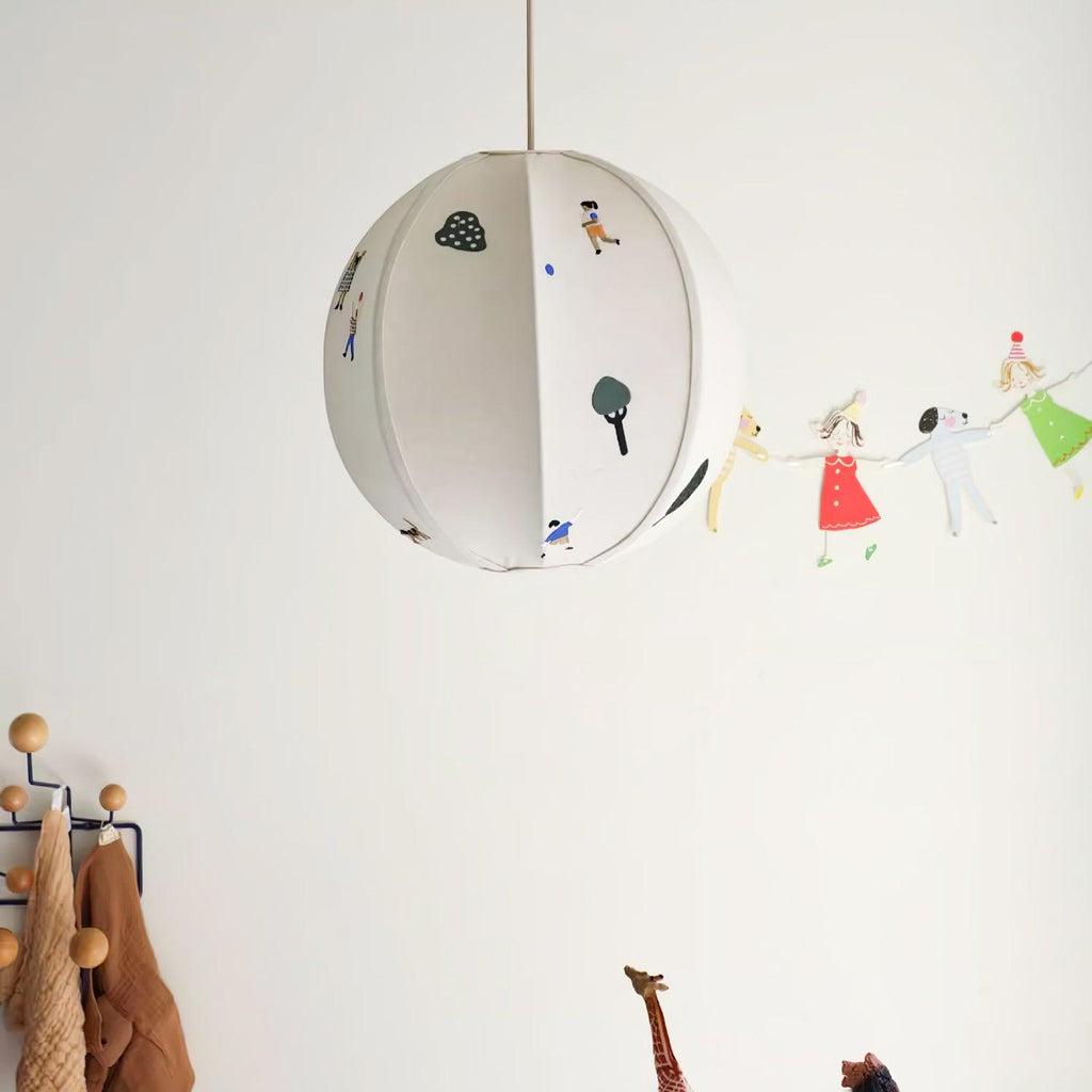 Embroidered Pendant Light