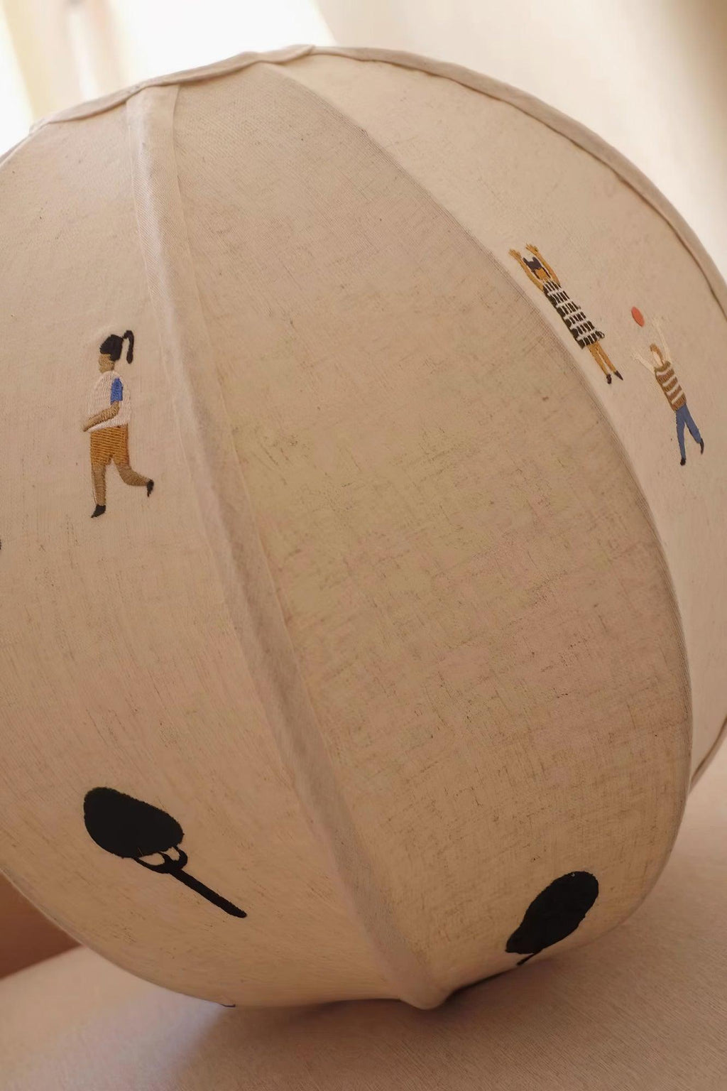 Embroidered Pendant Light