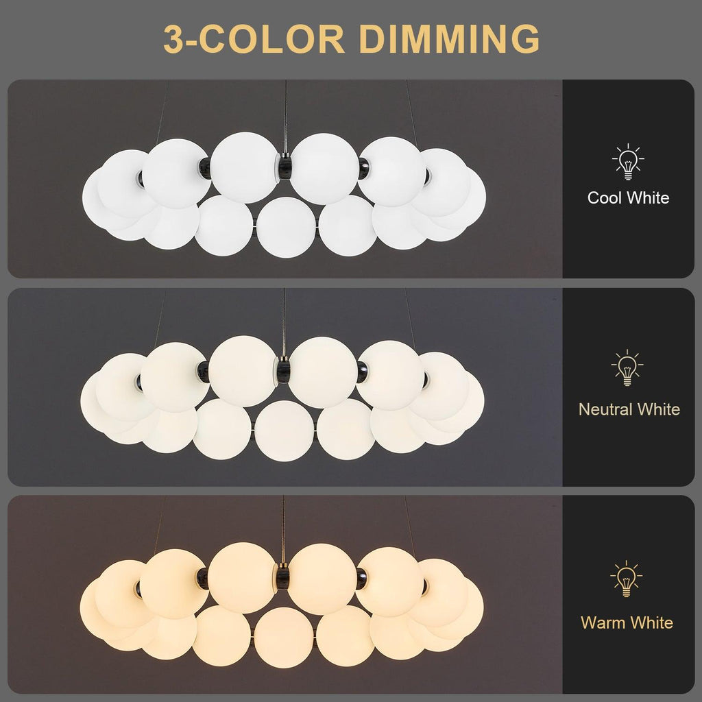 Evan LED Cylinder Chandelier