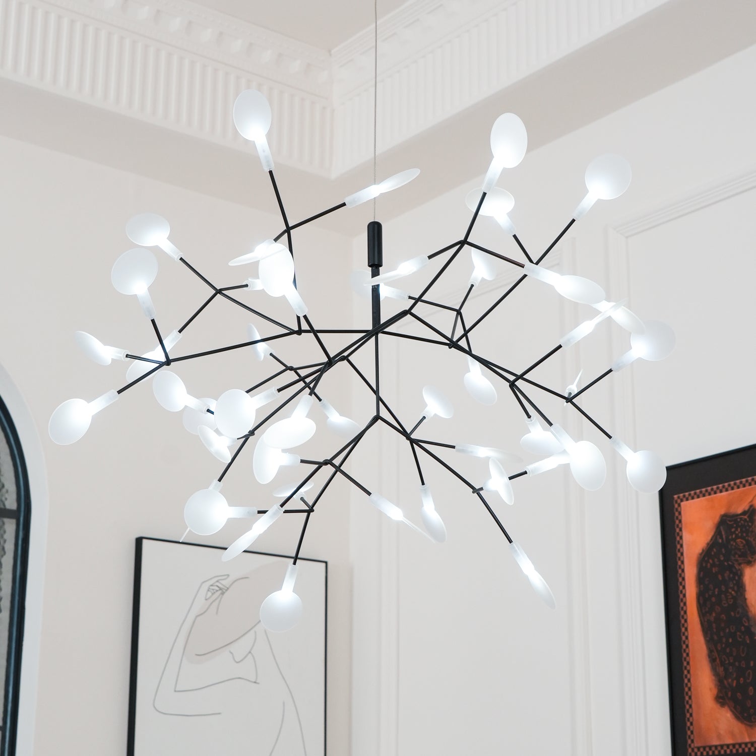 Falling Cherry Blossoms Chandelier