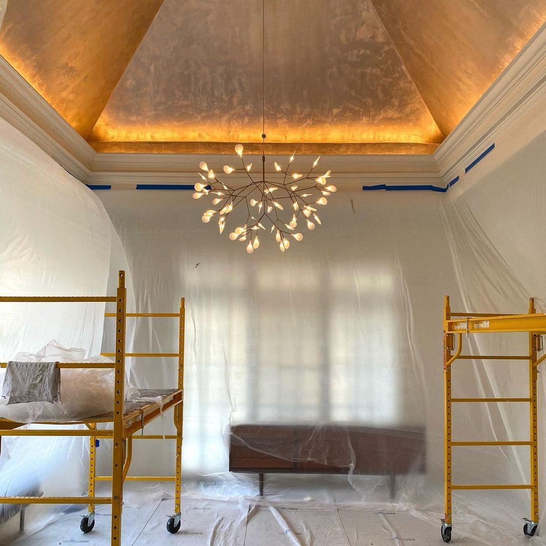 Falling Cherry Blossoms Chandelier