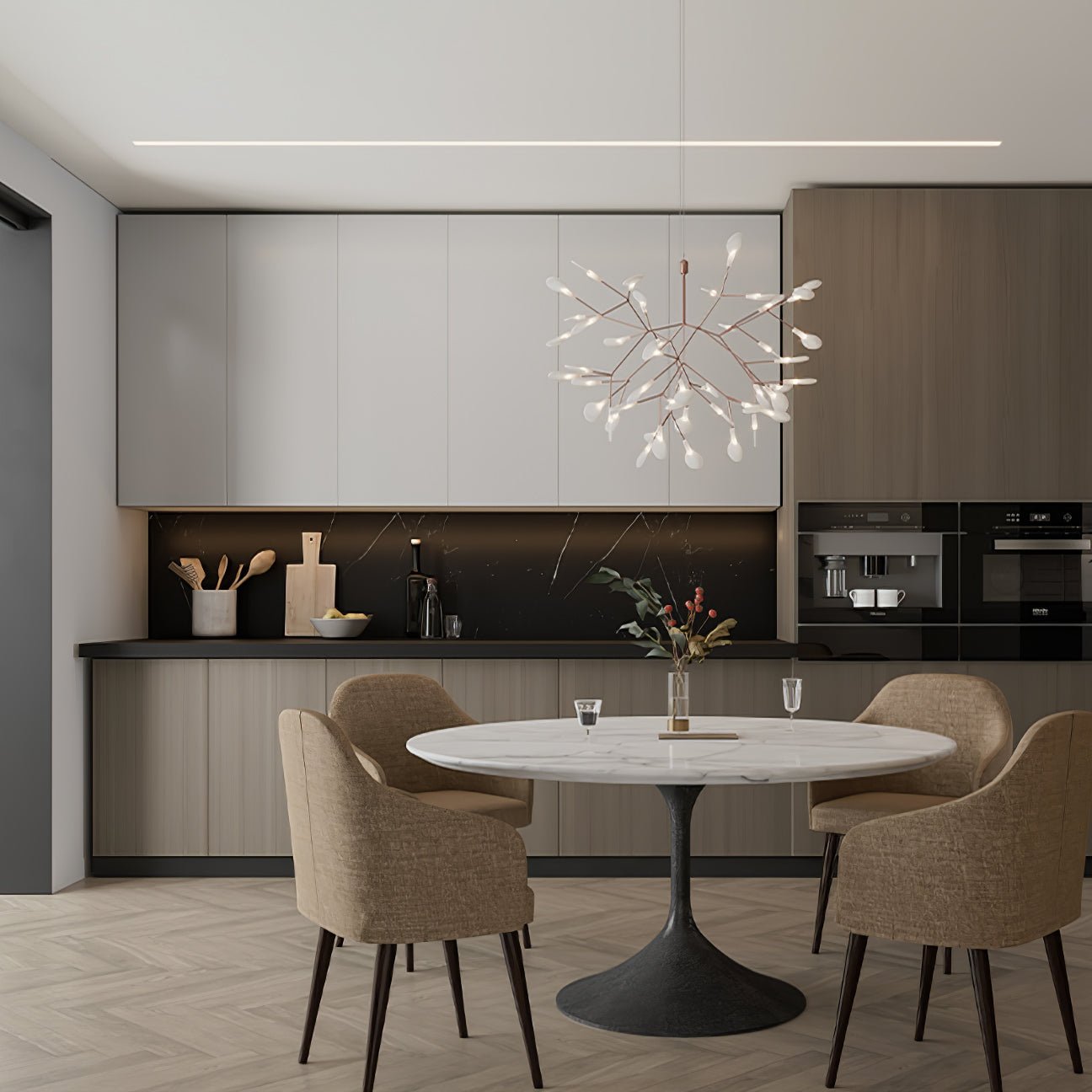 Falling Cherry Blossoms Chandelier