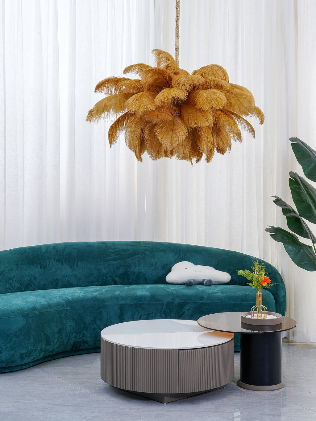 Feather Chandelier