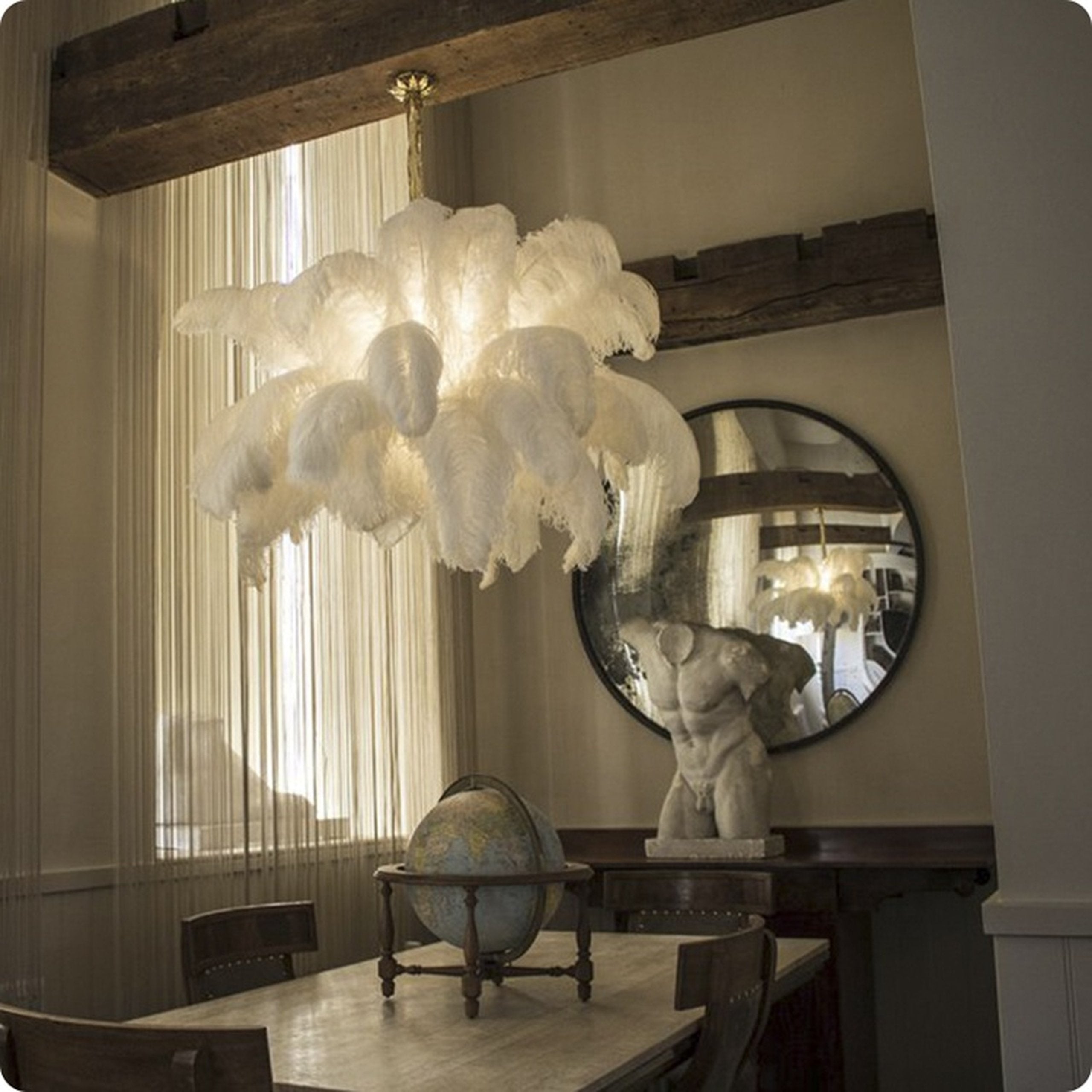 Feather Chandelier