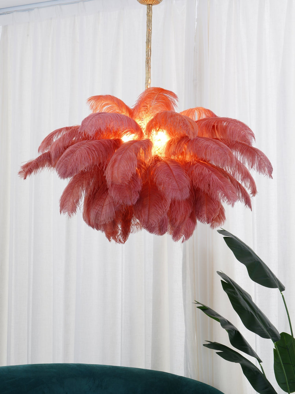 Feather Chandelier