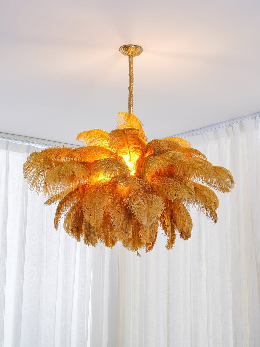 Feather Chandelier