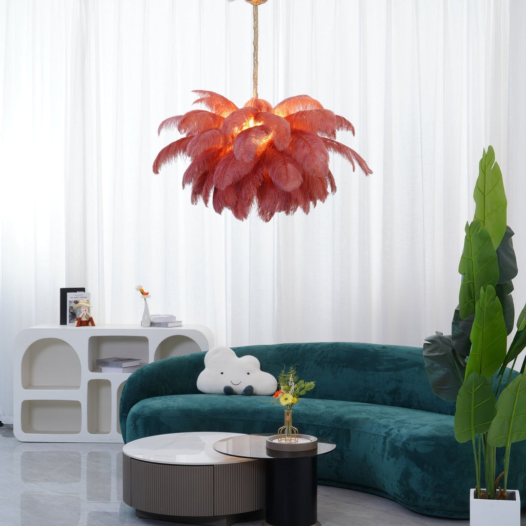 Feather Chandelier