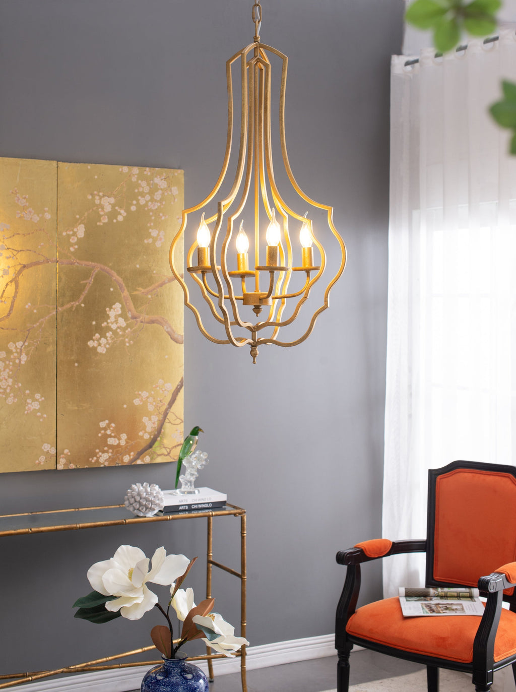 Gilded Nest Chandelier