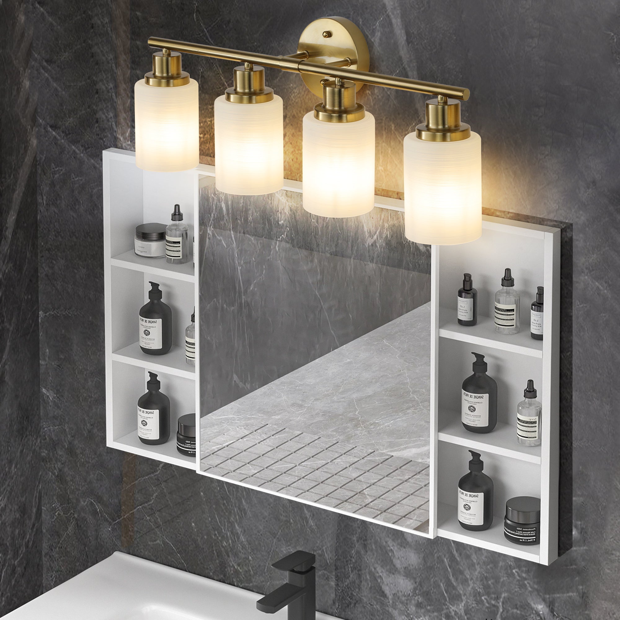Gilded Radiance Vanity Light