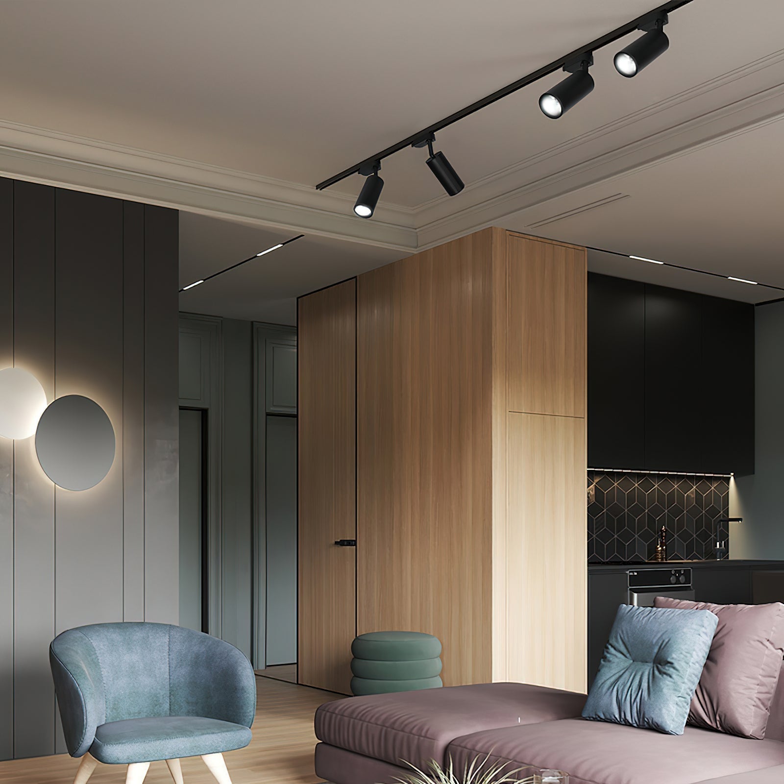 Gilded Rail Track Light - ZozHome