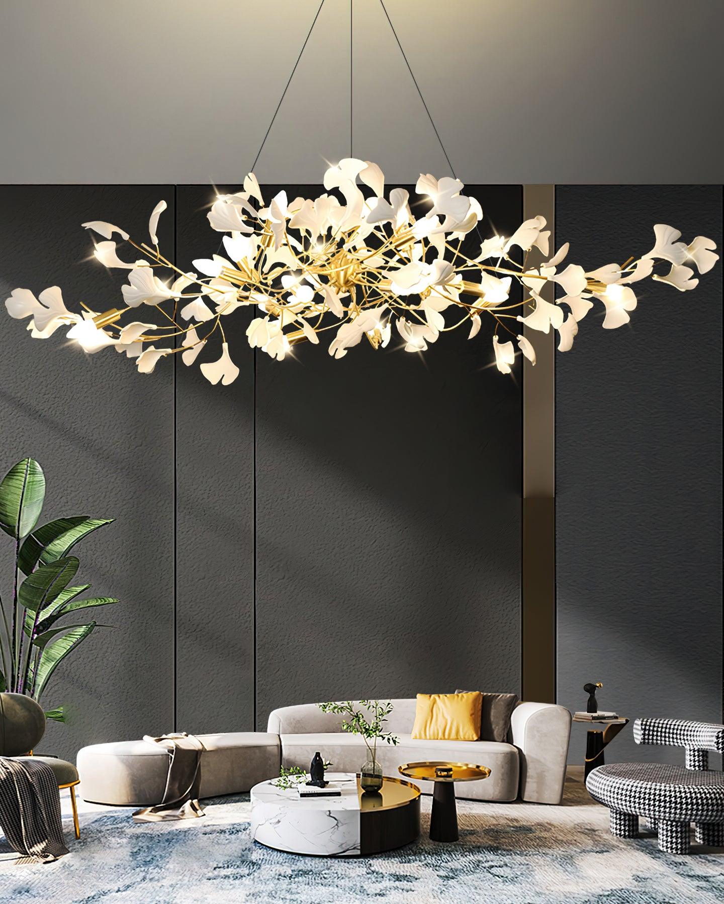 Ginkgo Chandelier I