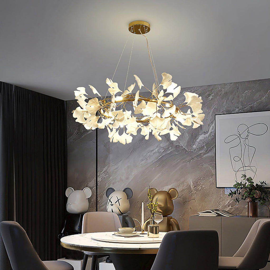 Ginkgo Halo Chandelier