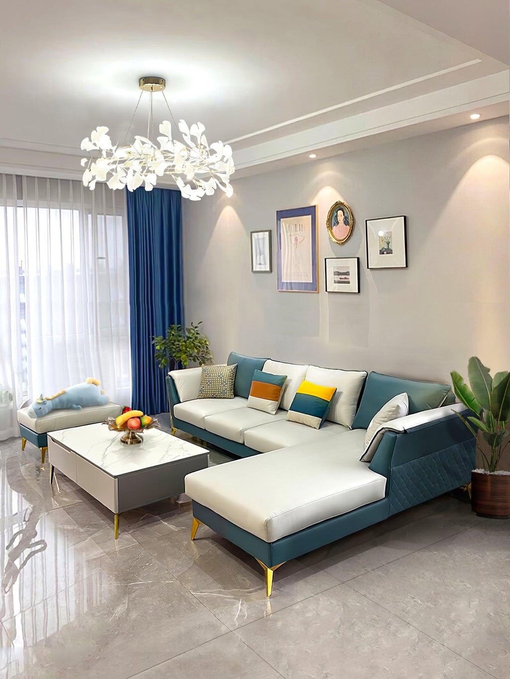 Ginkgo Halo Chandelier