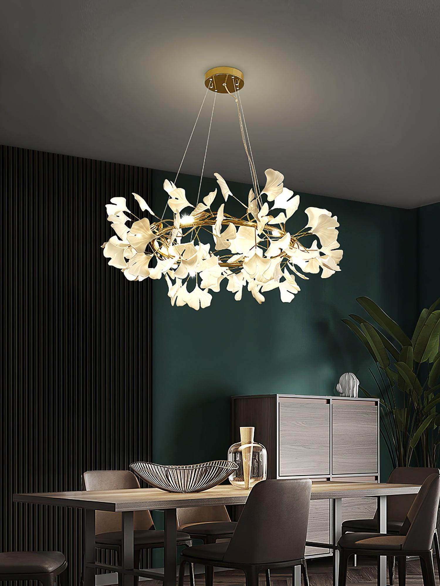 Ginkgo Halo Chandelier