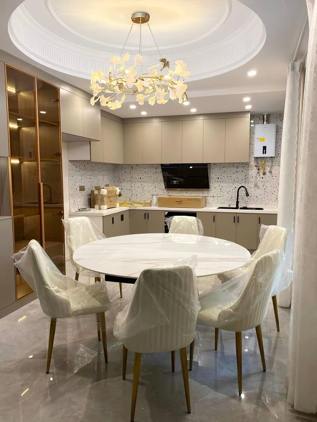 Ginkgo Halo Chandelier