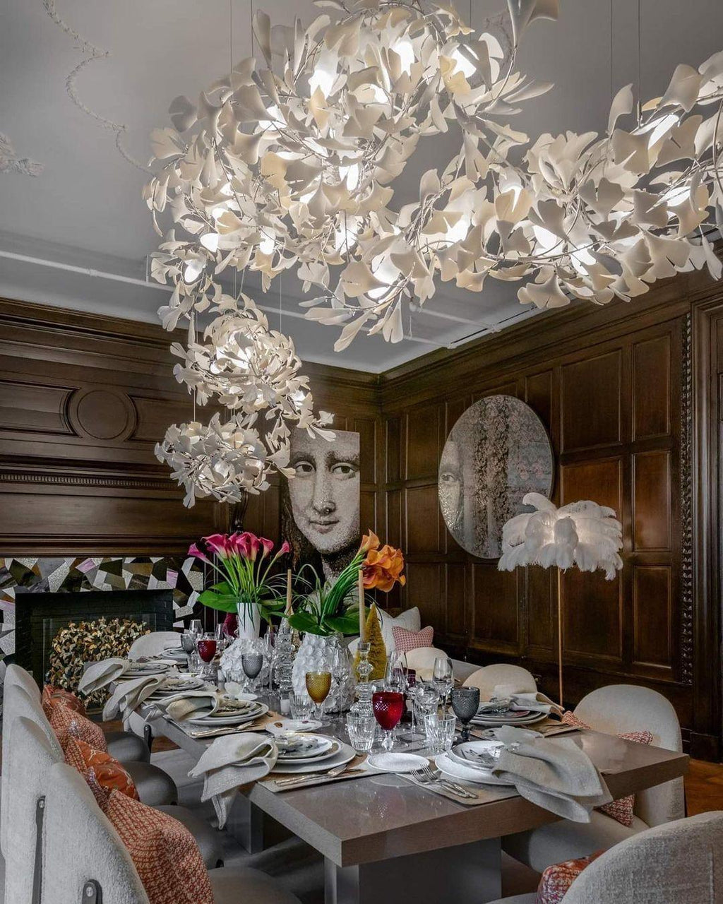 Ginkgo Leaf Chandelier C