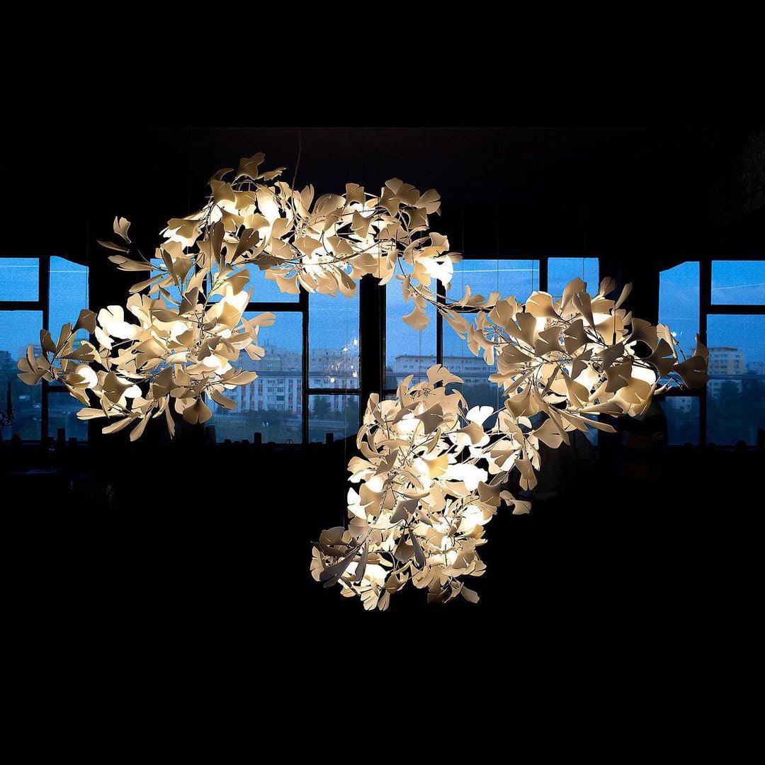 Ginkgo Leaf Chandelier C
