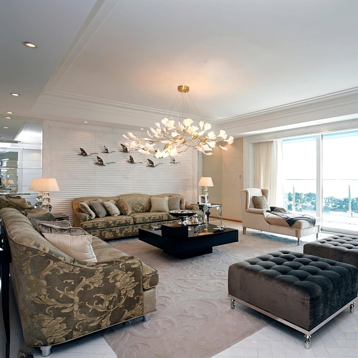 Ginkgo Leaf Chandelier Model A