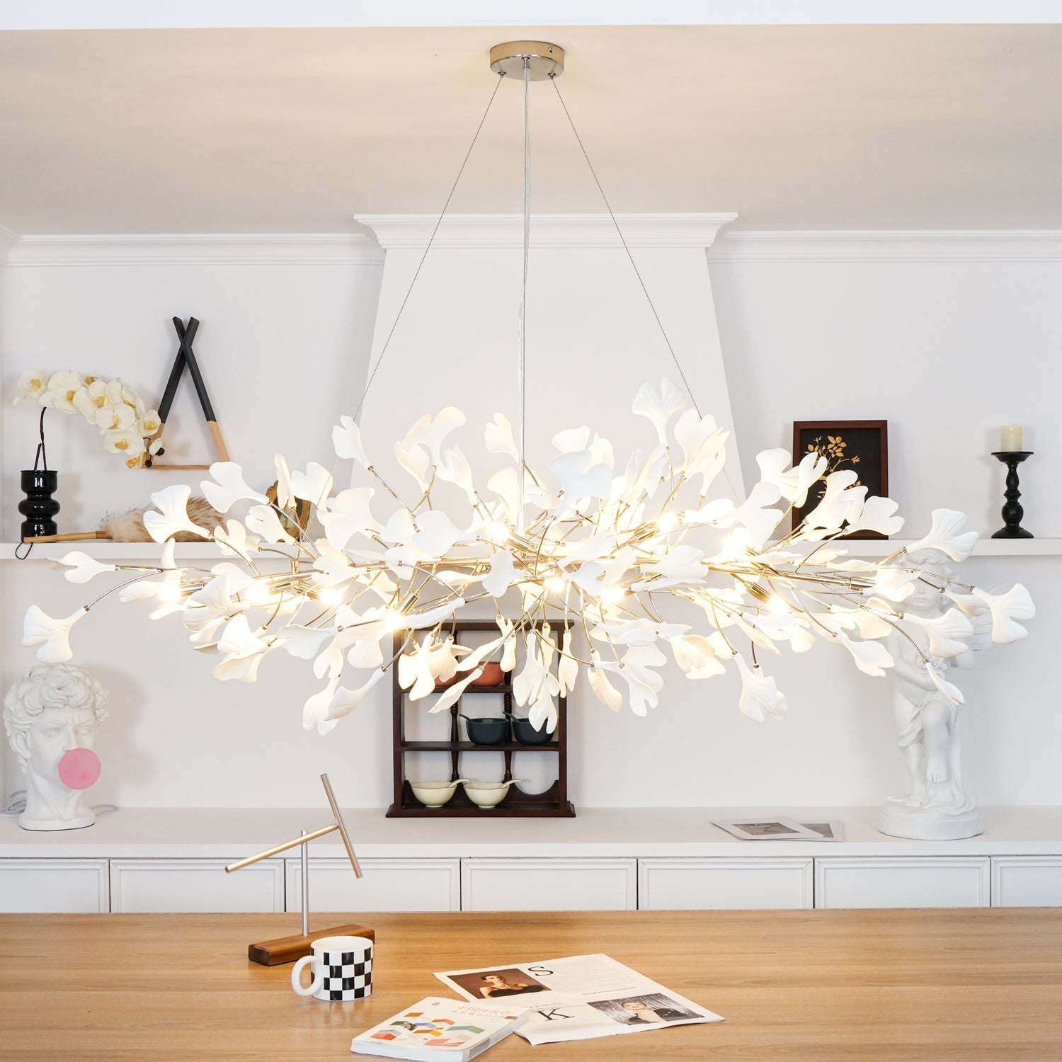 Ginkgo Leaf Chandelier Model A