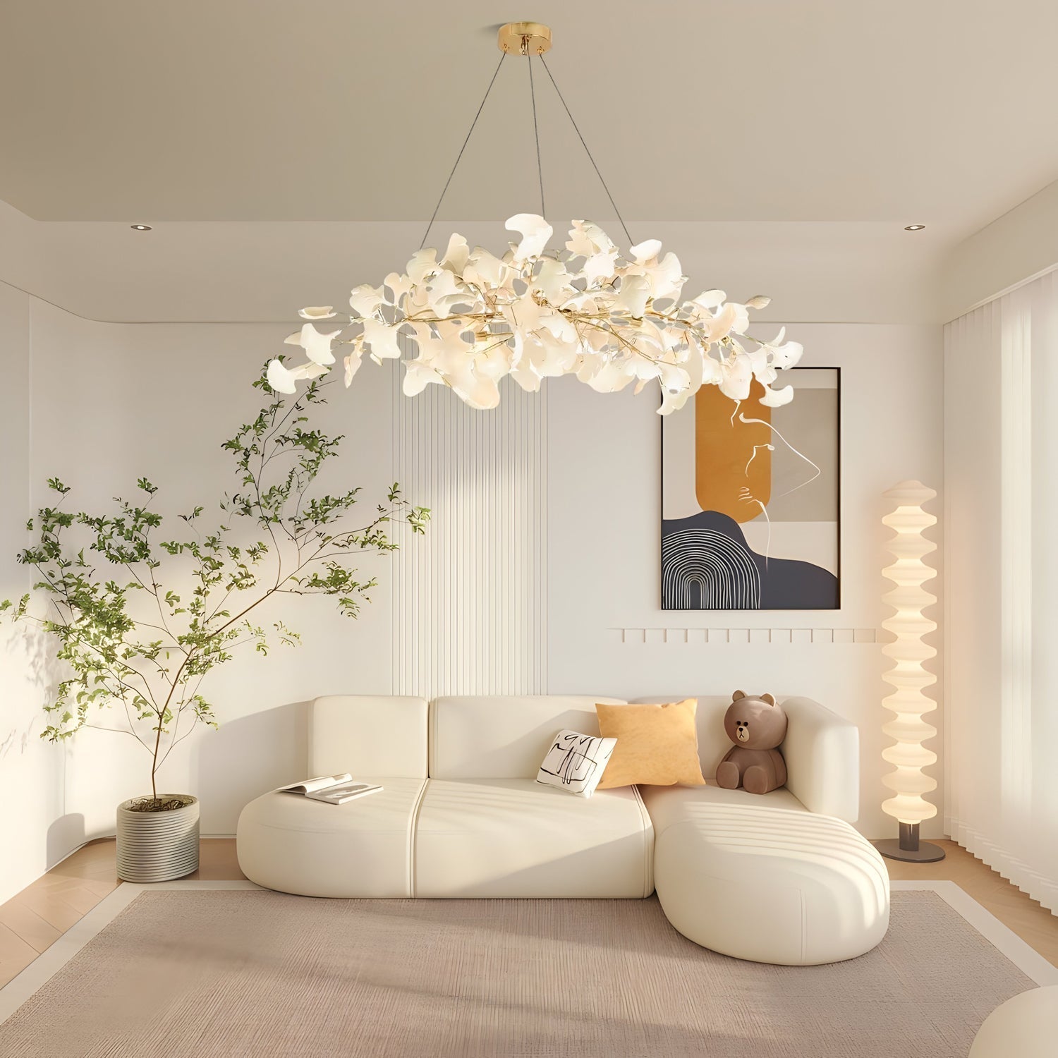 Ginkgo Leaf Chandelier Model A