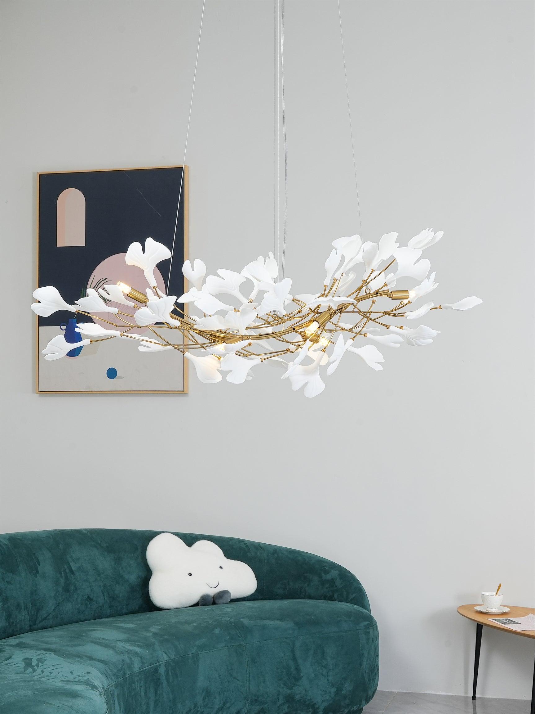 Ginkgo Leaf Chandelier Model B