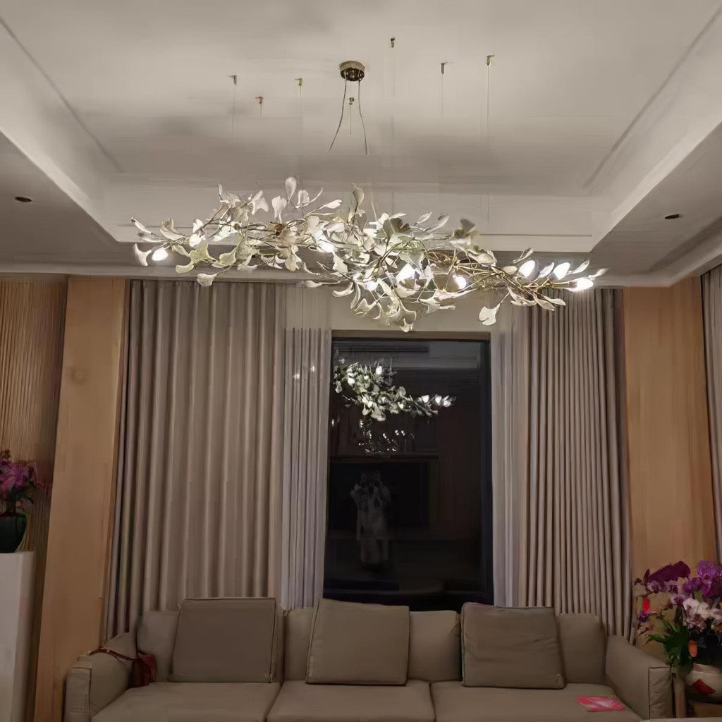 Ginkgo Leaf Chandelier Model B