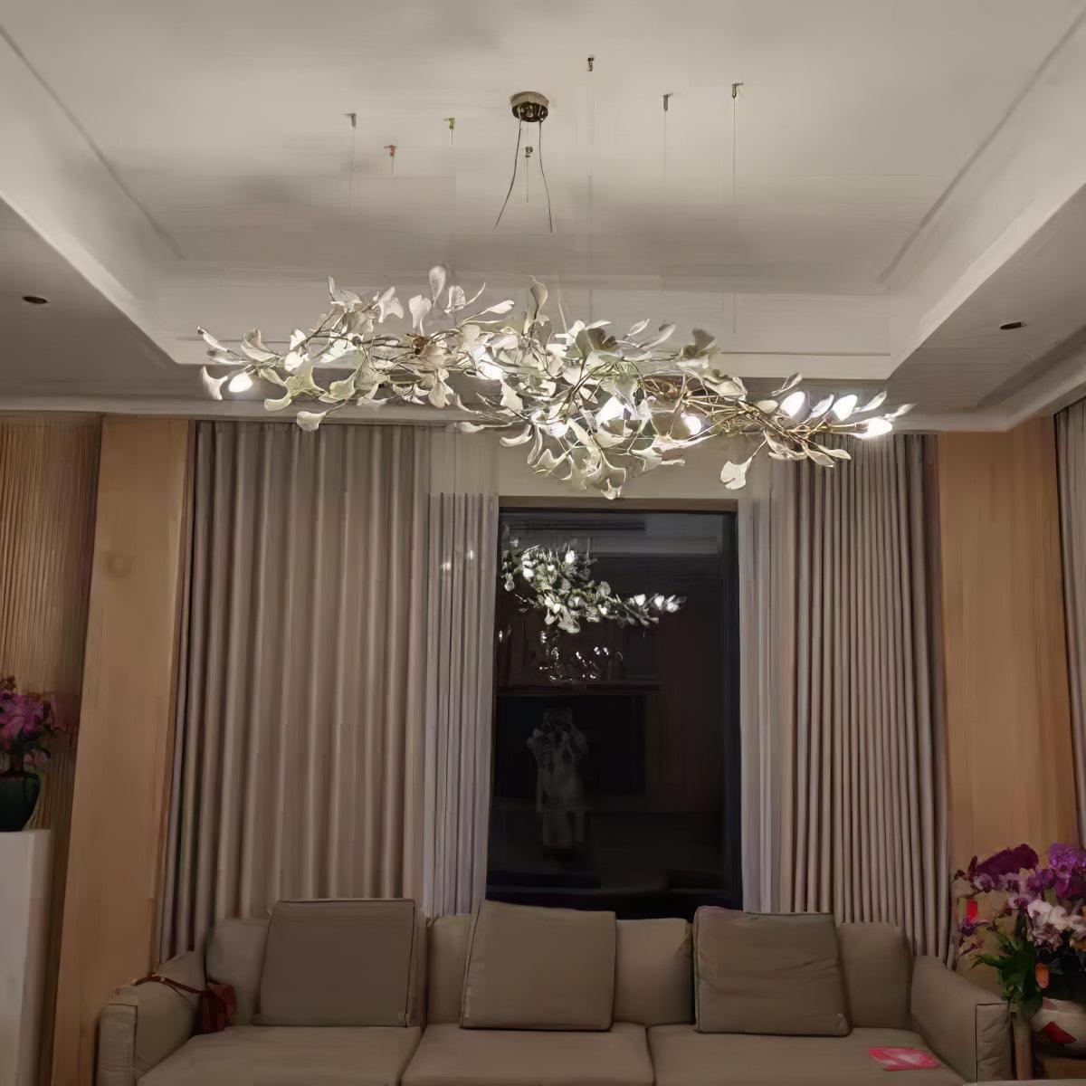Ginkgo Leaf Chandelier Model B