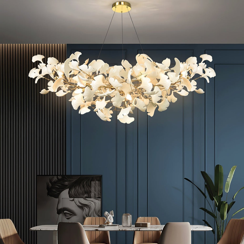 Ginkgo Leaf Chandelier Model B