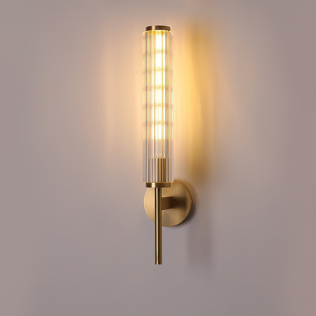 Glass Linear Brass Wall Light - ZozHome