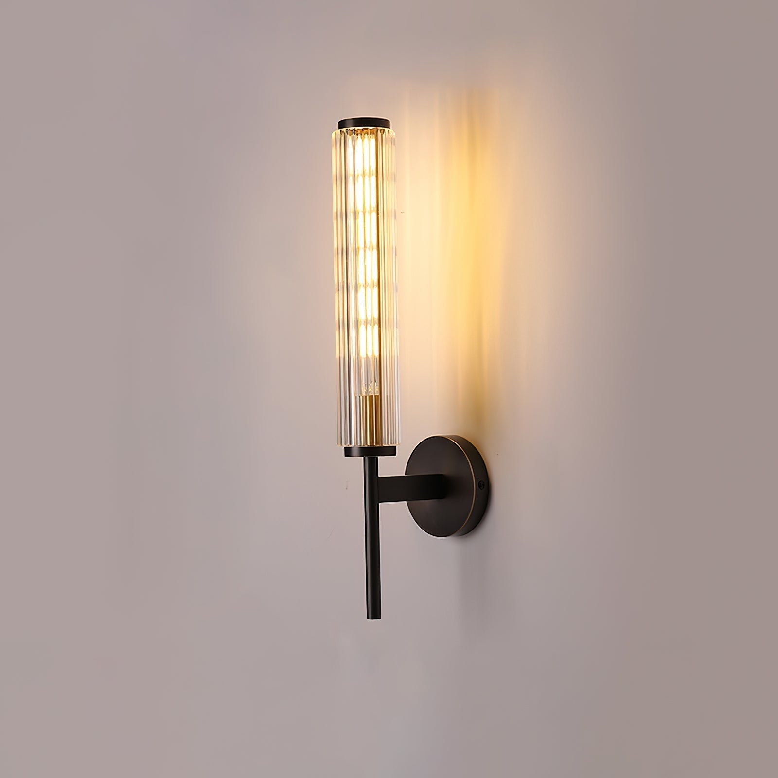 Glass Linear Brass Wall Light - ZozHome