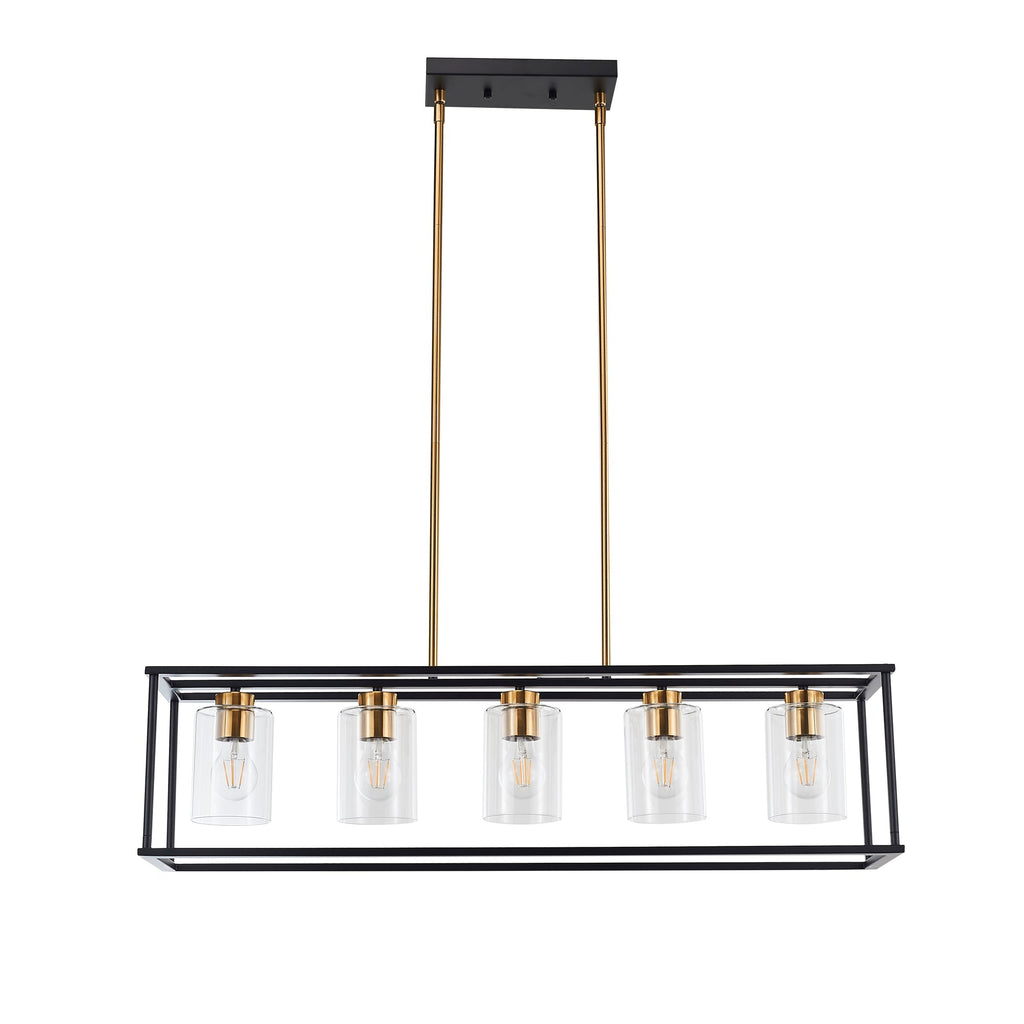 Harrison Industrial Farmhouse 5-Light Chandelier