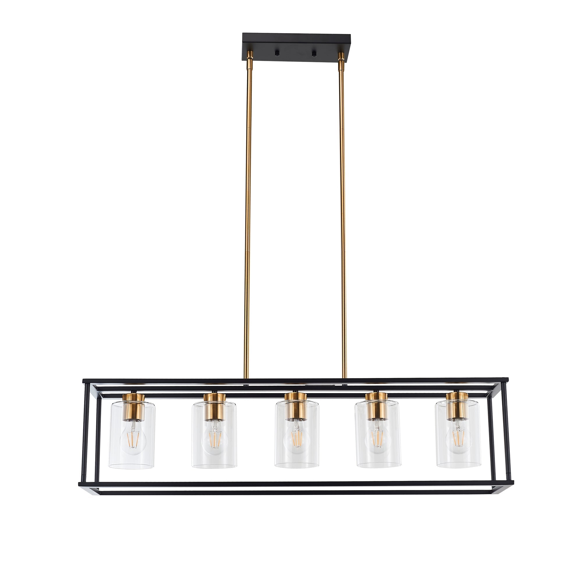 Harrison Industrial Farmhouse 5-Light Chandelier