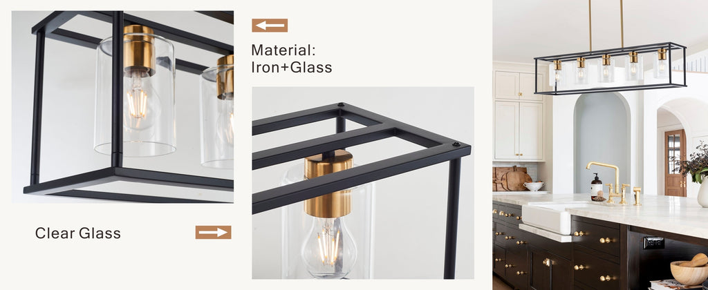 Harrison Industrial Farmhouse 5-Light Chandelier