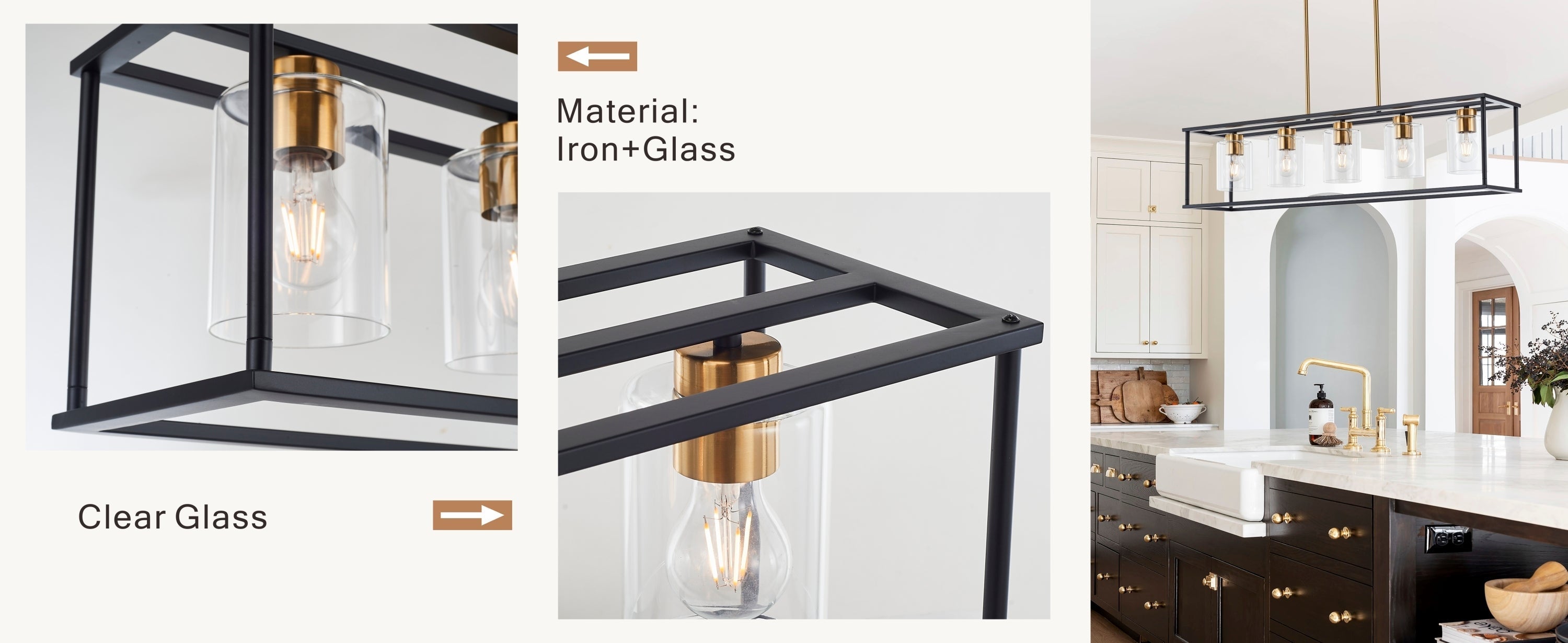 Harrison Industrial Farmhouse 5-Light Chandelier