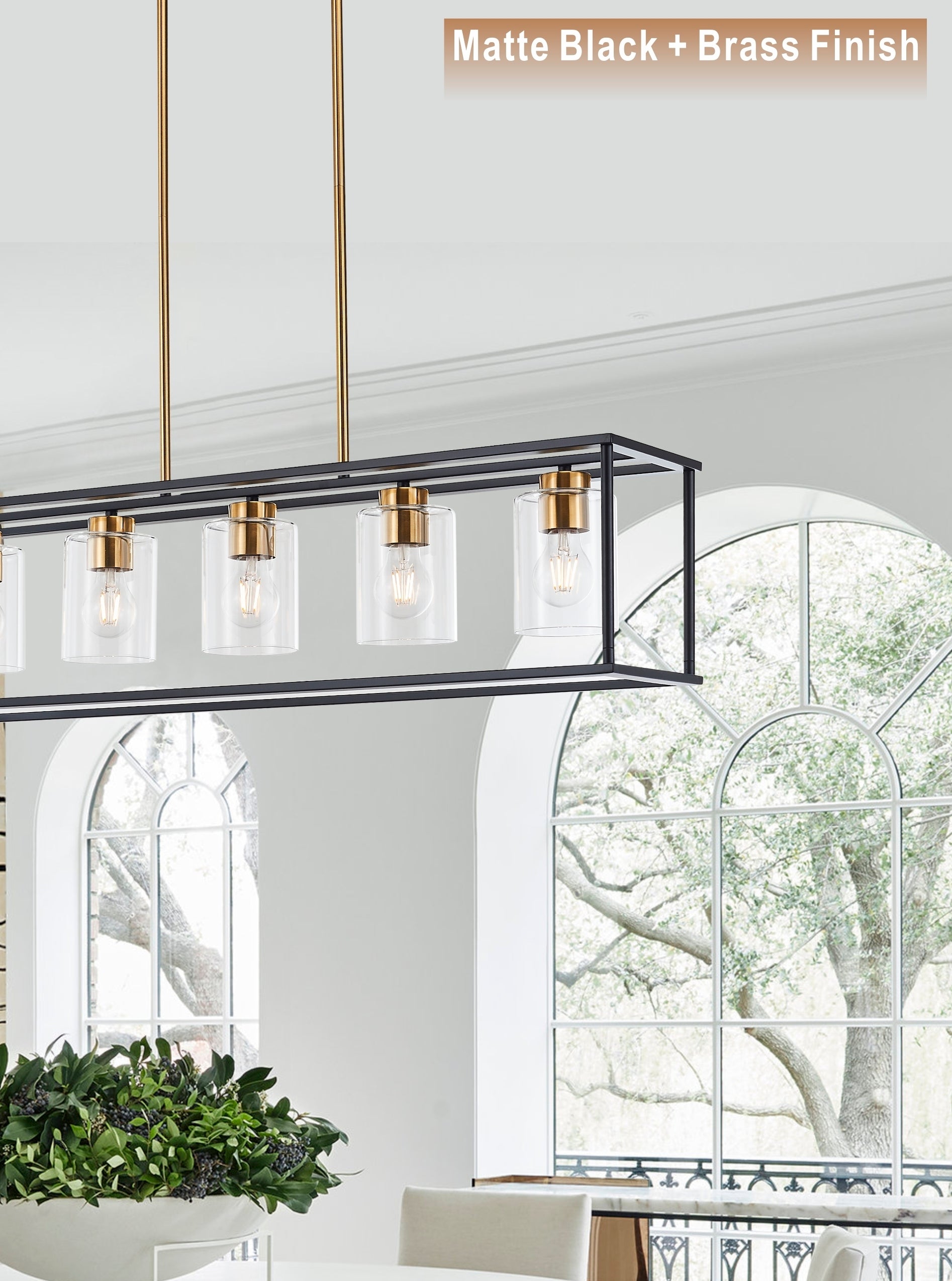 Harrison Industrial Farmhouse 5-Light Chandelier