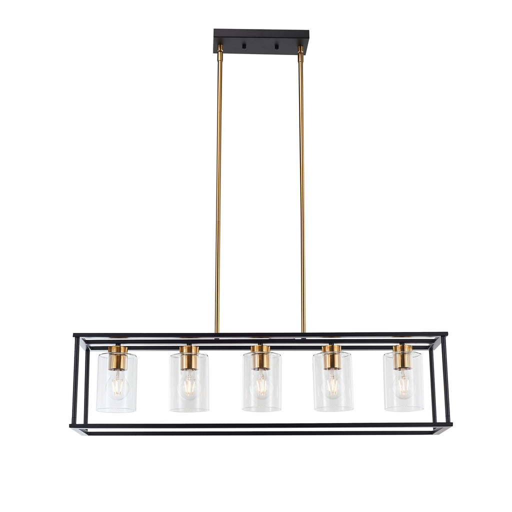 Harrison Industrial Farmhouse 5-Light Chandelier