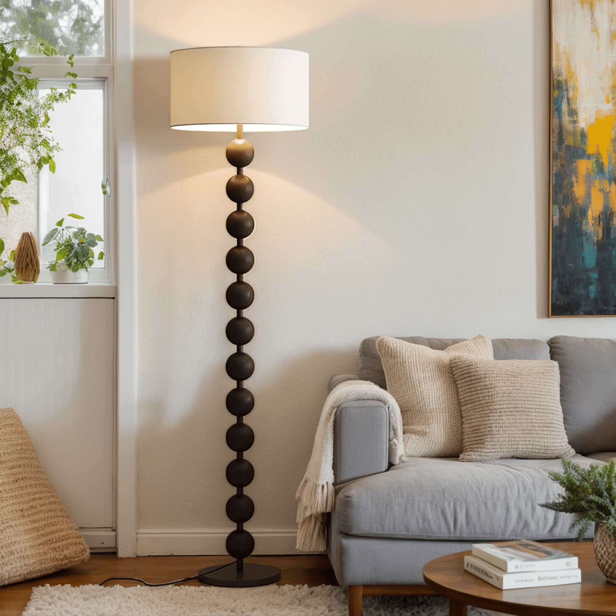 Hugo Barbell Floor Lamp