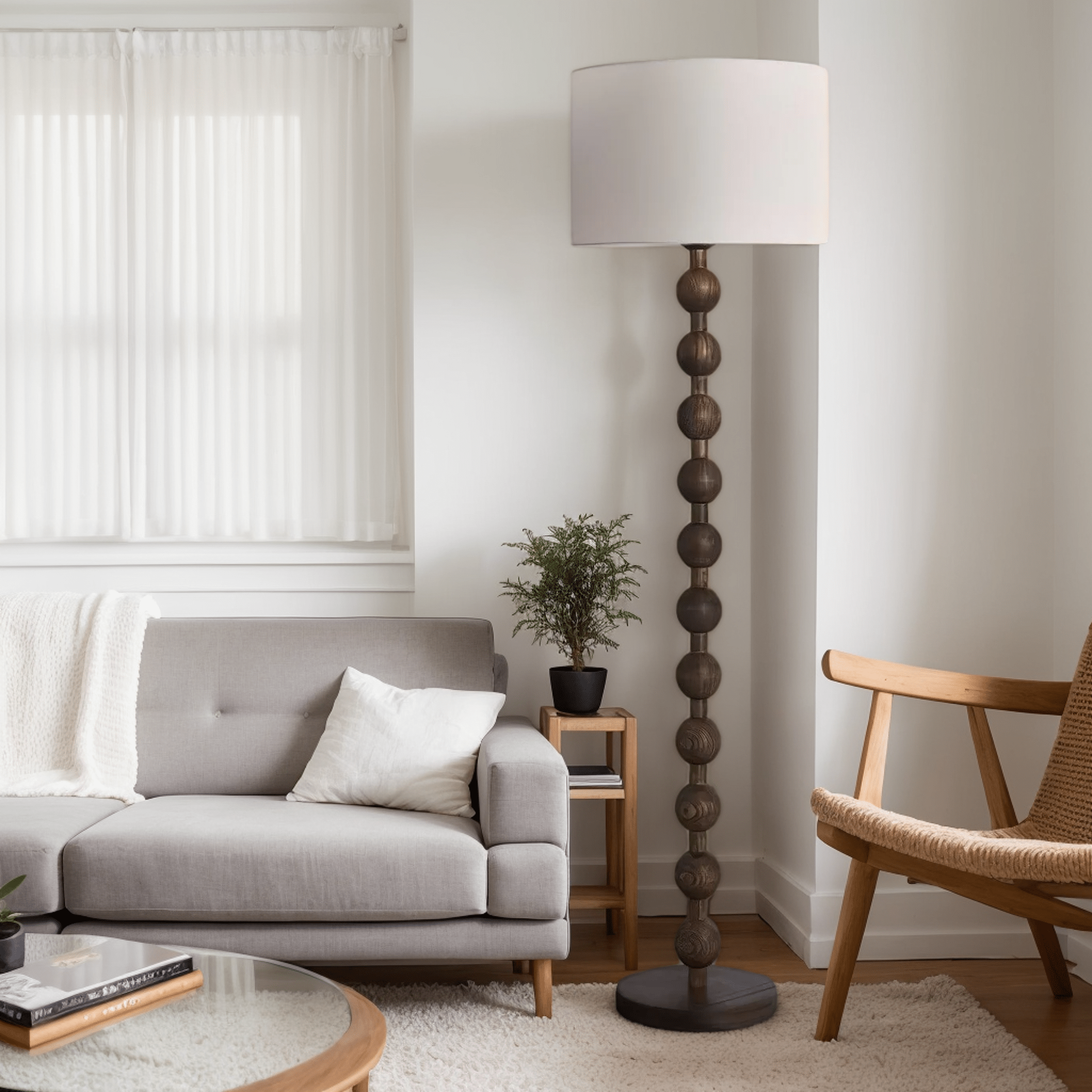 Hugo Barbell Floor Lamp