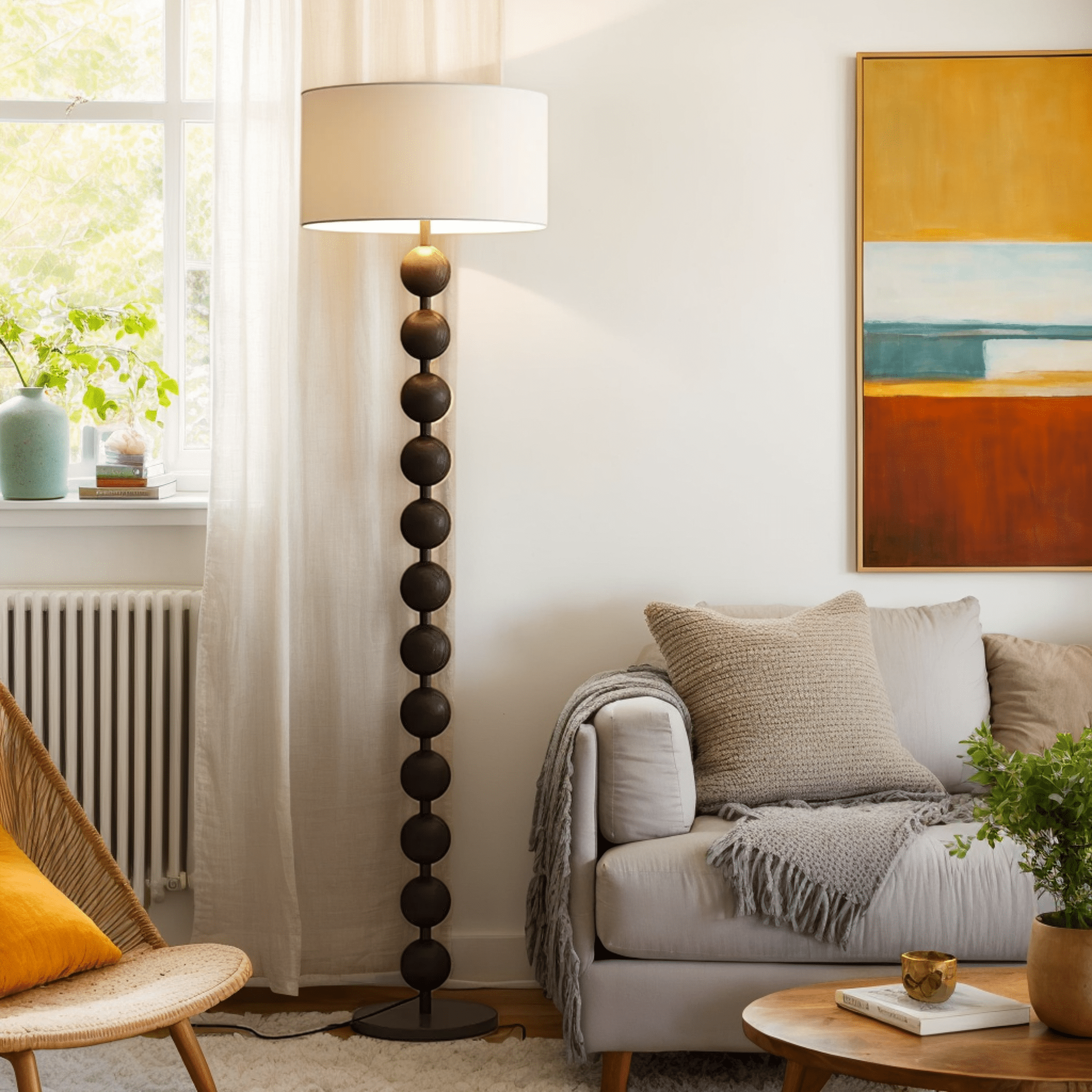 Hugo Barbell Floor Lamp