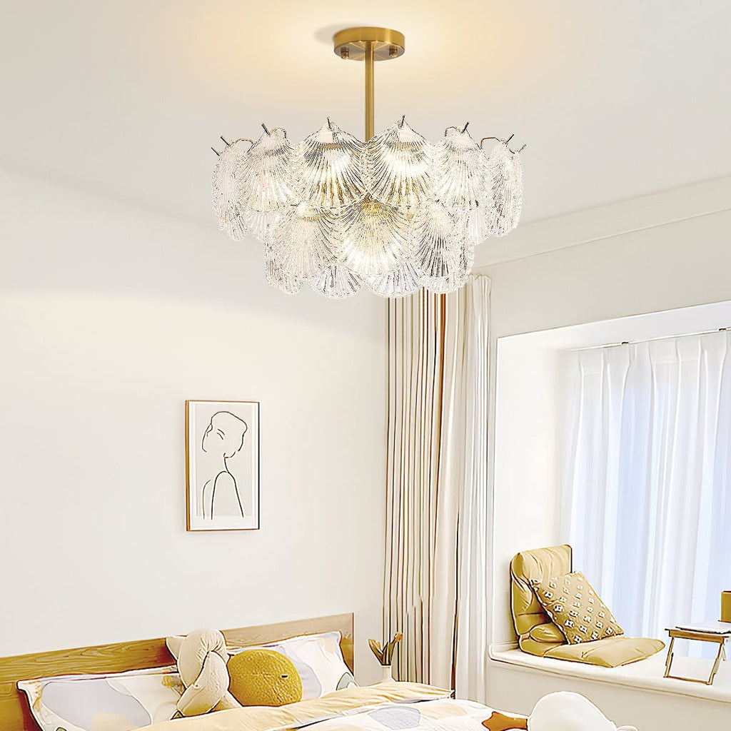 Icy Shell Chandelier