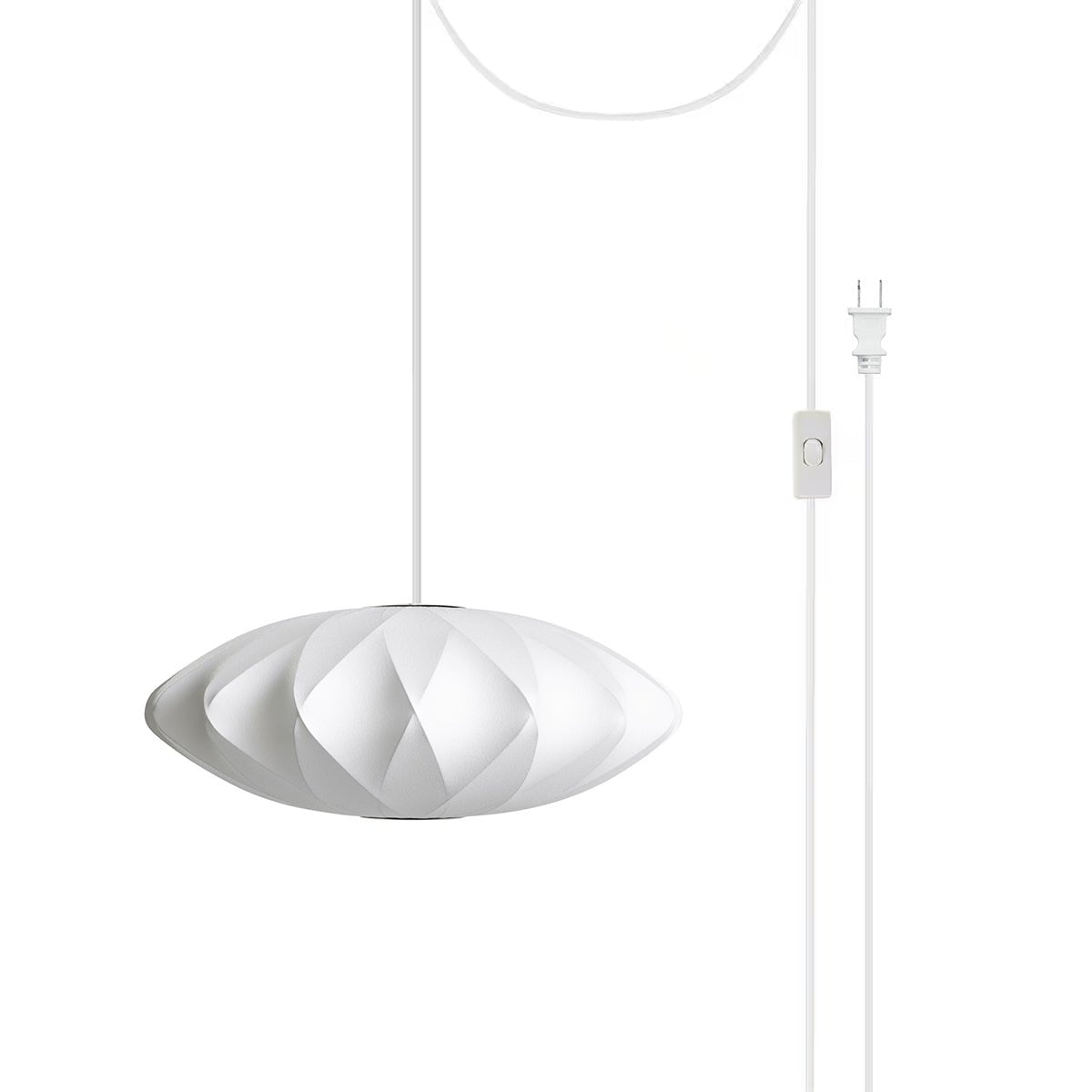 Imitation Silk Bubble Swag Pendant Light