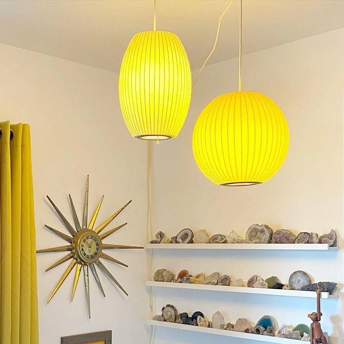 Imitation Silk Bubble Swag Pendant Light