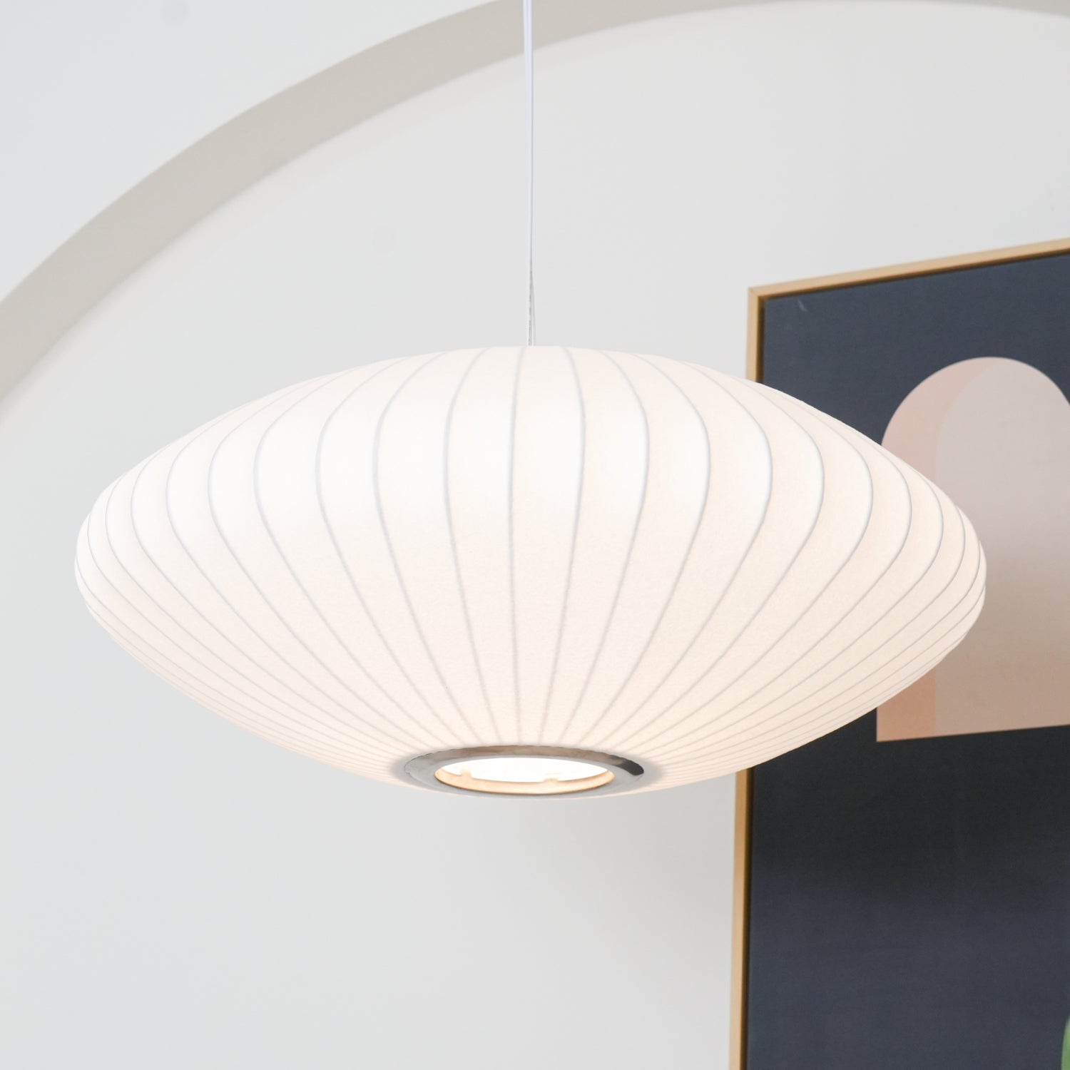 Imitation Silk Bubble Swag Pendant Light