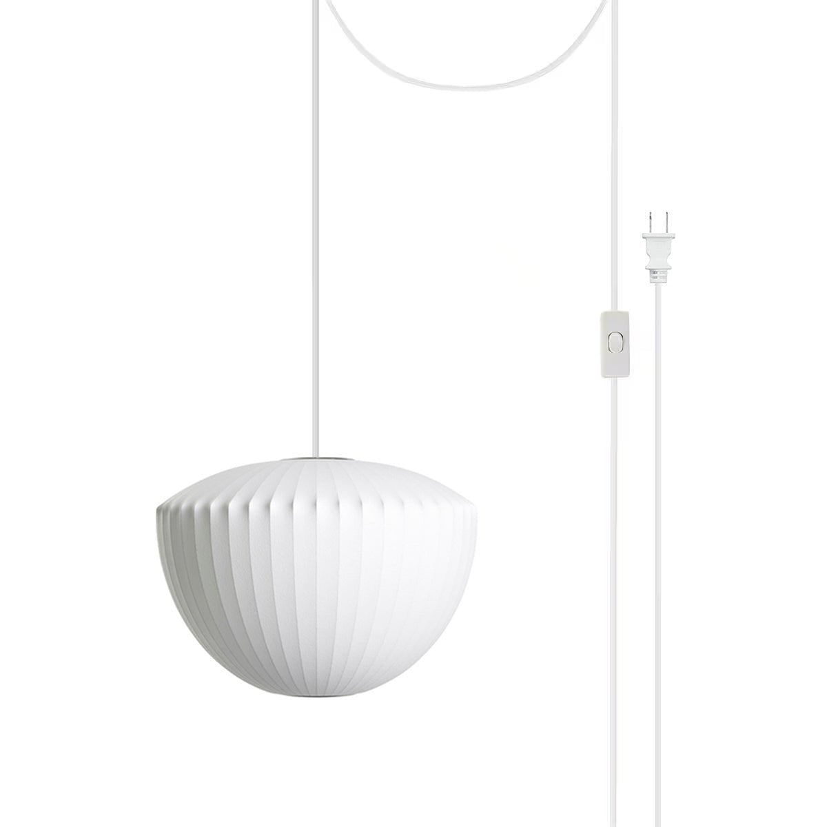 Imitation Silk Bubble Swag Pendant Light