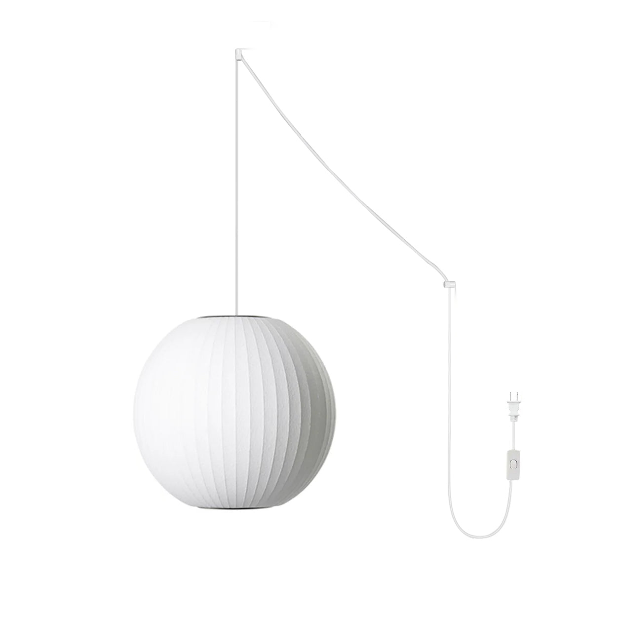 Imitation Silk Bubble Swag Pendant Light