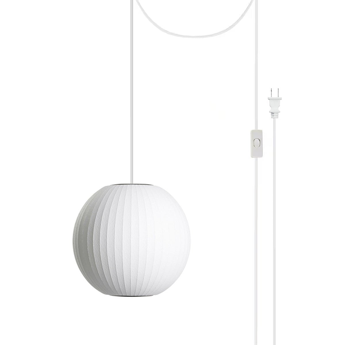 Imitation Silk Bubble Swag Pendant Light