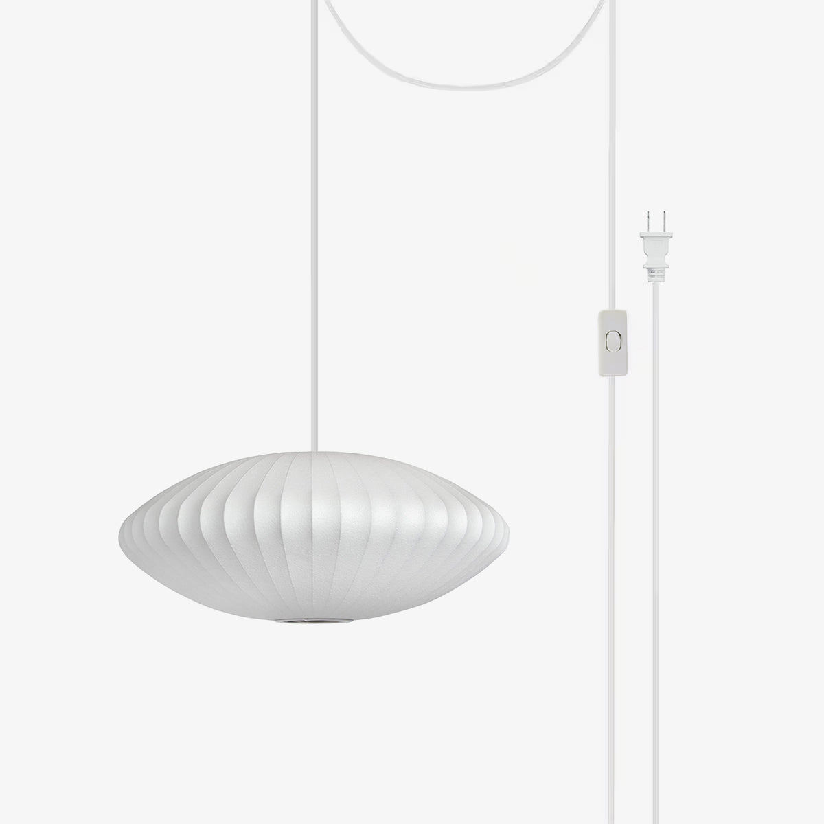 Imitation Silk Bubble Swag Pendant Light