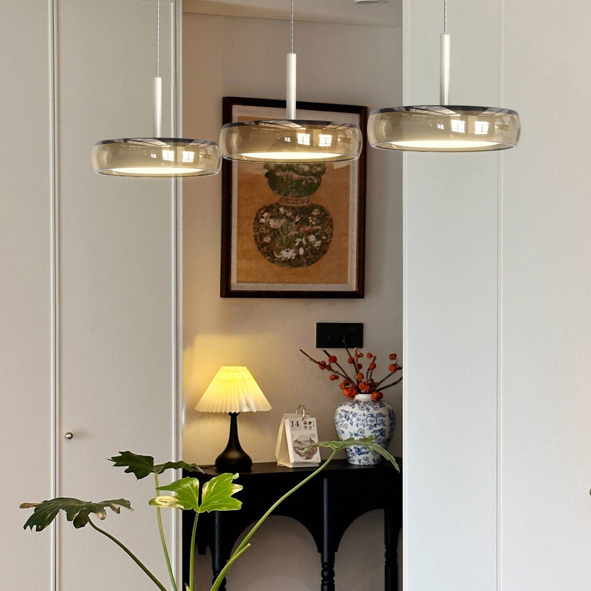 Italian Style Glass Pendant Light